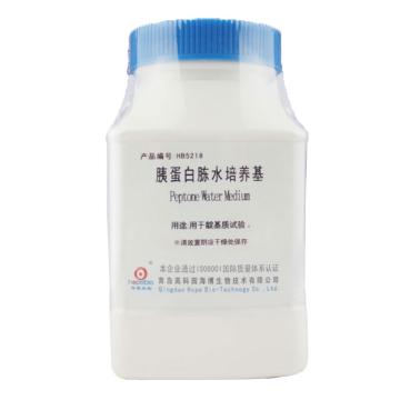 海博生物 胰蛋白胨水培养基，HB5218 250g，用于靛基质试验 售卖规格：250克/瓶