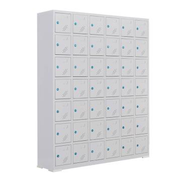 盛悦欣美 42门工具充电柜，尺寸:1375×350×1650mm,灰白色 售卖规格：1个