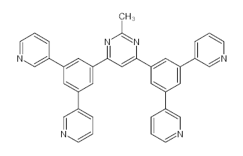 罗恩/Rhawn 4,6-双(3,5-二(3-吡啶)基苯基)-2-甲基嘧啶，R048404-1g CAS:925425-96-3,>99% (HPLC), Sublimed,1g/瓶 售卖规格：1瓶