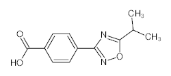 罗恩/Rhawn 4-(5-异丙基-1，2，4-噁二唑-3-基)苯甲酸，R048307-1g CAS:915920-28-4，≥97%，1g/瓶 售卖规格：1瓶