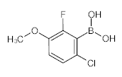 罗恩/Rhawn 6-氯-2-氟-3-甲氧基苯硼酸，R047427-250mg CAS:867333-04-8,97%,250mg/瓶 售卖规格：1瓶