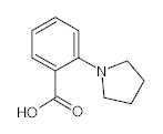 罗恩/Rhawn 2-(1-吡咯烷基)苯甲酸，R046705-5g CAS:78648-27-8,≥97%,5g/瓶 售卖规格：1瓶