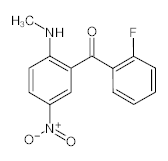 罗恩/Rhawn 2-甲氨基-5-硝基-2'-氟二苯甲酮，R046210-250mg CAS:735-06-8,95%,250mg/瓶 售卖规格：1瓶