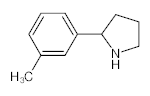 罗恩/Rhawn 2-(3-甲苯基)-吡咯烷，R046096-1g CAS:72216-05-8,95%,1g/瓶 售卖规格：1瓶