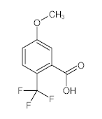 罗恩/Rhawn 5-甲氧基-2-三氟甲基苯甲酸，R046041-1g CAS:716-31-4,98%,1g/瓶 售卖规格：1瓶