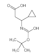 罗恩/Rhawn 3-(Boc-氨基)-3-环丙基丙酸，R045740-1g CAS:683218-80-6,≥95%,1g/瓶 售卖规格：1瓶