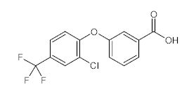 罗恩/Rhawn 3-[2-氯-4-(三氟甲基)苯氧基]苯甲酸，R045258-25mg CAS:63734-62-3,95%,25mg/瓶 售卖规格：1瓶