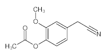罗恩/Rhawn 2-甲氧基-4-(氰甲基)苯基乙酸酯，R044166-1g CAS:5438-51-7,≥97%,1g/瓶 售卖规格：1瓶