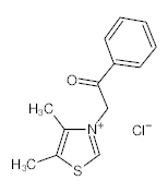 罗恩/Rhawn 4,5-二甲基-3-(2-氧代-2-苯基乙基)噻唑氯化物，R042027-250mg CAS:341028-37-3,98%,250mg/瓶 售卖规格：1瓶