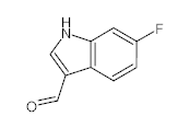 罗恩/Rhawn 6-氟吲哚-3-甲醛，R041274-25mg CAS:2795-41-7,25mg/瓶 售卖规格：1瓶