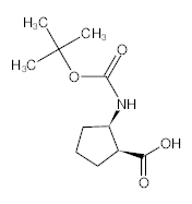 罗恩/Rhawn (1S,2R)-2-(Boc-氨基)环戊烷甲酸，R037522-250mg CAS:137170-89-9，≥97%，250mg/瓶 售卖规格：1瓶