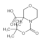 罗恩/Rhawn N-Boc-3-甲基吗啉-3-甲酸，R034968-1g CAS:1052680-53-1，≥97%，1g/瓶 售卖规格：1瓶