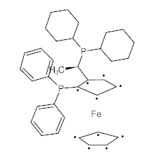 罗恩/Rhawn (R)-(-)-1[(S)-2-(二苯基膦)二茂铁]乙基二环己基膦，R019397-100mg CAS:155806-35-2，97%，100mg/瓶 售卖规格：1瓶