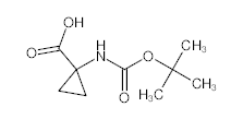 罗恩/Rhawn Boc-1-氨基环丙基甲酸，R013874-1g CAS:88950-64-5，98%，1g/瓶 售卖规格：1瓶