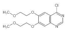 罗恩/Rhawn 4-氯-6,7-二(2-甲氧基乙氧基)喹唑啉，R012449-500mg CAS:183322-18-1，98%，500mg/瓶 售卖规格：1瓶