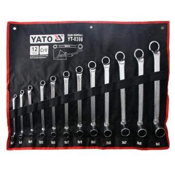 易尔拓/YATO 双头高颈梅花扳手组套，YT-0398 12件套 售卖规格：1套