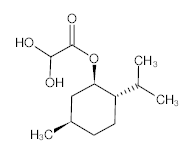 罗恩/Rhawn 2,2-二羟基醋酸-(1R,2S,5R)-2-异丙基-5-甲基环己酯，R009292-25g CAS:111969-64-3，98%，25g/瓶 售卖规格：1瓶