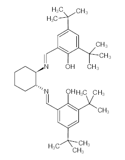 罗恩/Rhawn (R,R)-()-N,N′-双(3,5-二叔丁基亚水杨基)-1,2-环已二胺，R006346-1g CAS:135616-40-9，98%，1g/瓶 售卖规格：1瓶