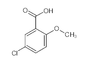 罗恩/Rhawn 5-氯-2-甲氧基苯甲酸，R001353-250g CAS:3438-16-2，98%，250g/瓶 售卖规格：1瓶