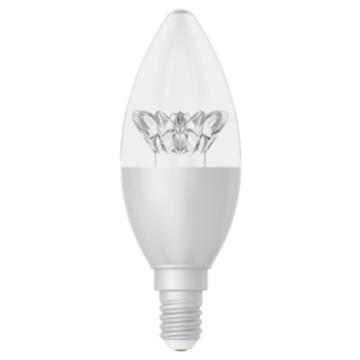 佛山照明/FSL LED灯泡，晶钻系列6.5W，827K，E14 银色，C37尖泡 售卖规格：1个