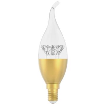 佛山照明/FSL LED灯泡，晶钻系列6.5W，865K，E14，金色 C37拉尾泡 售卖规格：1个