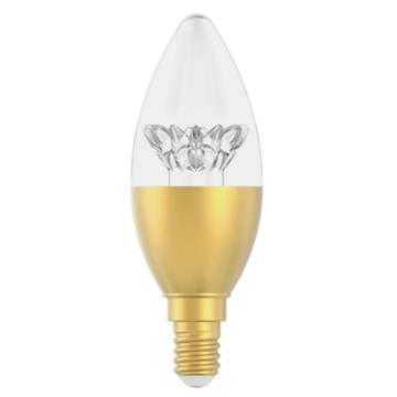 佛山照明/FSL LED灯泡，晶钻系列6.5W，865K，E14 金色，C37尖泡 售卖规格：1个