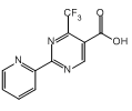百灵威/J&K 2-(2-吡啶基)-4-三氟甲基嘧啶-5-甲酸，179571-250MG CAS：874816-10-1，95% 售卖规格：250毫克/瓶