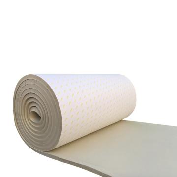 安赛瑞 米白色吸音隔音防水棉自粘，阻燃隔音板，25027，厚3cm，1x10m 售卖规格：1卷