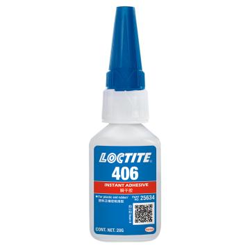 乐泰 瞬干胶，Loctite 406 超低粘度 表面不敏感型，20g