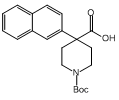 百灵威/J&K Boc-4-(萘-2-基)-哌啶-4-甲酸，1265790-250MG CAS：167262-89-7，97% 售卖规格：250毫克/瓶