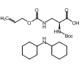 百灵威/J&K Nα-Boc-Nβ-烯丙氧基羰基-L-2,3-二氨基丙酸二环己基铵盐，299835-5G CAS：204197-28-4 售卖规格：5克/瓶