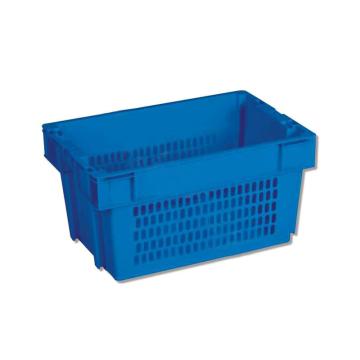 环球 反转套叠网格箱，TST 6430P 尺寸(mm): 600×400×300,网底,蓝色,不含箱盖 售卖规格：1个