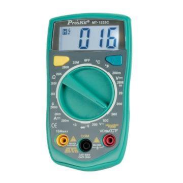 宝工/Pro'sKit 3 1/2数字电表 带温度测试，MT-1233C-C 售卖规格：1台