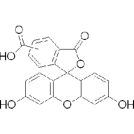 阿拉丁/Aladdin 5(6)-羧基荧光素，C107883-5g CAS：72088-94-9，≥95% (HPLC) ,5-和6-异构体混合物，5g/瓶 售卖规格：1瓶