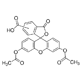 阿拉丁/Aladdin 5(6)-羧基荧光素二乙酸酯，C107415-100mg CAS:124387-19-5,for fluorescence,≥90.0%(HPLC) 售卖规格：100毫克/瓶
