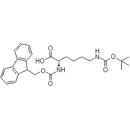阿拉丁/Aladdin N-alpha-芴甲氧羰基-N-epsilon-叔丁氧羰基-D-赖氨酸，F100414-5g CAS：92122-45-7，99%，5g/瓶 售卖规格：1瓶