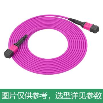 海乐 多模万兆MPO-MPO光纤跳线，MPO-MTA8-50M 8芯OM4 40G/100G模块用跳纤 50米 售卖规格：1条