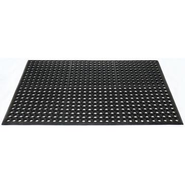 丽施美/Rismat 防滑垫，Hexguard "特豪" 孔式橡胶，0.9×1.5m 黑色 售卖规格：1块
