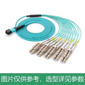 海乐 100G转10对LC多模万兆MPO-LC24芯OM3光纤跳线，MPO-MT24-LC-30M 30米，MPO分支光纤跳纤 售卖规格：1条