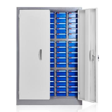 盛悅欣美 零件柜，75抽藍色帶門，尺寸(長×寬×高)：680×280×990mm