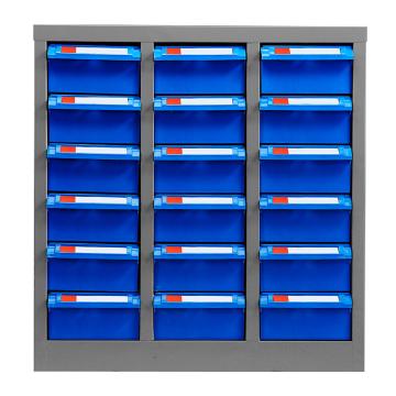 盛悦欣美 零件柜,18抽蓝色无门，尺寸(长×宽×高):550×300×570mm 售卖规格：1个