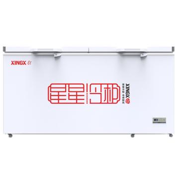 星星 519升商用单温冰柜单箱冷藏冷冻转换柜，BD/BC-519E 大容积卧式双门冷柜 售卖规格：1台