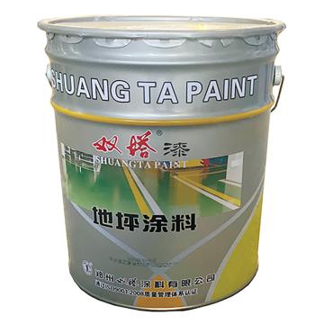 双塔/SHUANG TA 环氧地坪漆，环氧地坪漆，艳绿，16kg/桶+4kg固化剂 售卖规格：20公斤/桶