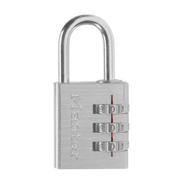 玛斯特锁MasterLock 铝制密码锁，30mm宽锁体，23mm锁钩，630D