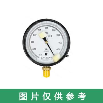 雷尔达 耐震压力表，YB-150 -0.1-0MPA 0.4级 M20*1.5