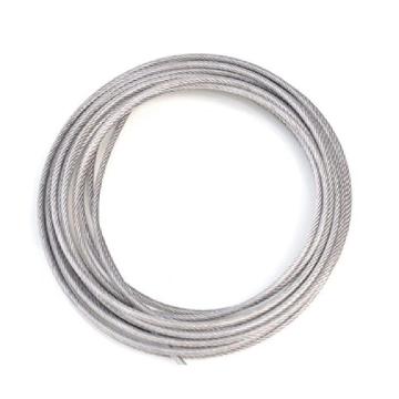 西域推荐 304不锈钢包塑钢丝绳，内径10mm，外径12mm