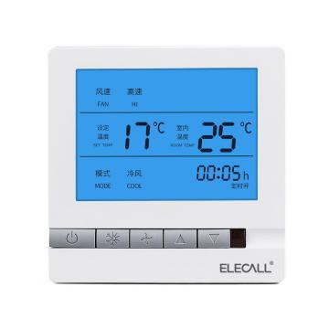 伊莱科 中央空调面板，两管制EK8806FB-Y，可遥控配套遥控需另购 售卖规格：1个