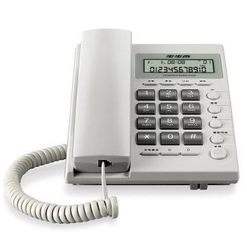 步步高 电话机，HCD007(6082)TSD 来电显示电话机 白色 售卖规格：1台
