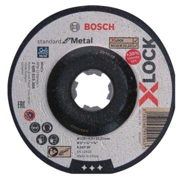 博世 X-LOCK标准型金属研磨片，2608619366 125x6x22.23mm 售卖规格：1片