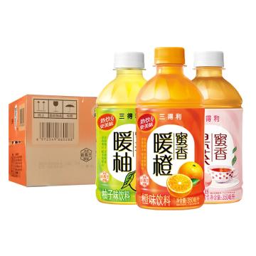 三得利 果味饮料，暖橙 350ml*24瓶 售卖规格：1箱